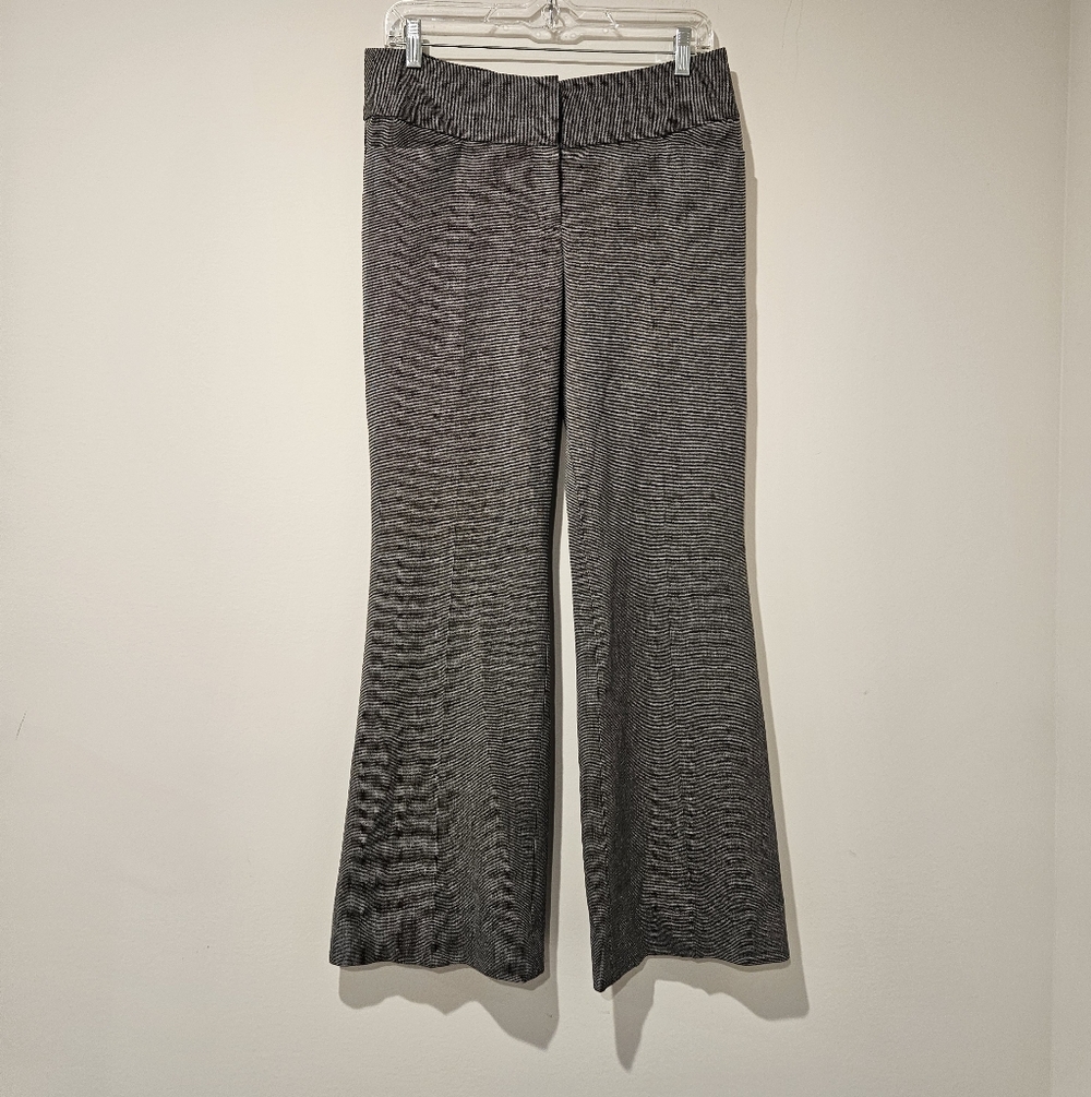 Express Design Studio Women's Editor Black And White Trousers, Size 6